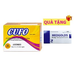 <b>Cufo Mật ong chanh</b> (H24) mua <b><span style="color: red">20 hộp</span> <span style="color: #008001"> + Tặng 1 hộp Medgolds / Đường bắp</span></b>