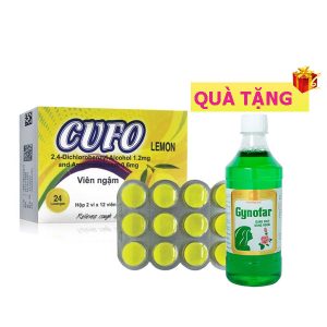 <b>Cufo Chanh</b> (H24) mua <b><span style="color: red">10 hộp</span> + Tặng 1 chai Gynofar</b> 500ml