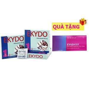 <b>Ekydo</b> mua <b><span style="color: red">1 hộp</span> + Tặng 1 hộp Test Evadays</b>