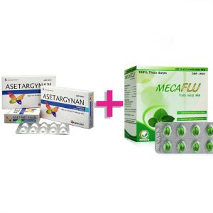 <b><span style="color: #E91E63">Combo: </span></b> <b>1 hộp aseTargynan</b> (23.000) <b>+ 1 hộp Mecaflu</b> (55.000)