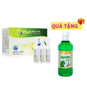 <b>Domuvar</b> mua <b><span style="color: red">1 hộp</span> + Tặng 1 chai Gynofar</b> 500ml