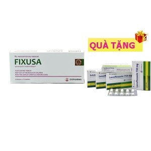 <b>Fixusa</b> Kháng sinh răng mua <b><span style="color: red">10 hộp</span> + Tặng 1 hộp Levofloxacin</b> 750mg