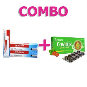 <b>1 hộp Ladza</b> (24.400) <b>+ 1 hộp Covitux</b> (11.600)