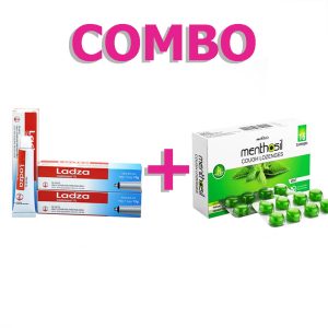 <b>1 hộp Ladza</b> (24.500) <b>+ 1 hộp Menthosil</b> (17.500)