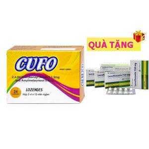 <b>Cufo Mật ong chanh</b> (H24) mua <b><span style="color: red">20 hộp</span> + Tặng 1 hộp Levofloxacin</b> 750mg