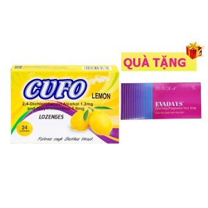 <b>Cufo Lemon</b> (H24) mua <b><span style="color: red">10 hộp</span> <span style="color: #008001"> + Tặng 10 hộp Test Evadays</span></b>