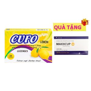 <b>Cufo Chanh</b> (H24) mua <b><span style="color: red">10 hộp</span> + Tặng 1 hộp maxxCup</b> Omeprazol 20mg