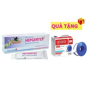 <b>Hepgentex</b> mua <b><span style="color: red">10 hộp</span> + Tặng 1 hộp Băng keo cuộn lụa</b> 2.5cm x5m