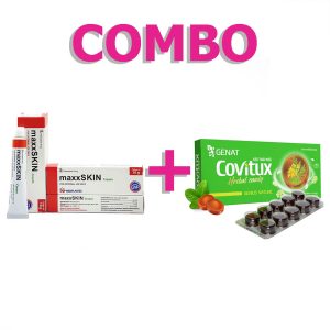 <b>1 hộp maxxSkin</b> (22.900) <b>+ 1 hộp Covitux</b> (11.600)