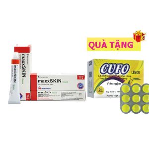 <b>maxxSkin</b> mua <b><span style="color: red">10 hộp</span> + Tặng 1 hộp Cufo / Methylprednisolon</b> 4mg