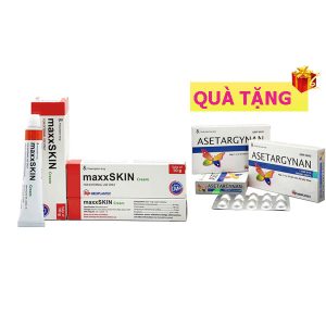 <b>maxxSkin</b> mua <b><span style="color: red">10 hộp</span> + Tặng 1 hộp aseTargynan</b>