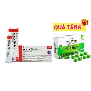 <b>maxxSkin</b> mua <b><span style="color: red">10 hộp</span> + Tặng 1 hộp Menthosil</b>