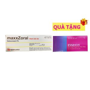 <b>maxxZoral</b> mua <b><span style="color: red">1 hộp</span> + Tặng 1 hộp Test Evadays</b>