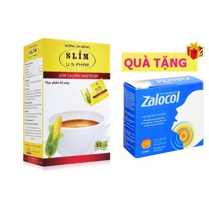 <b>Đường bắp Slim</b> mua <b><span style="color: red">1 hộp</span> + Tặng 1 hộp Zalocol</b> Viên ngậm ho