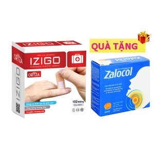<b>Băng cn Izigo 72x19mm</b> mua <b><span style="color: red">10 hộp</span> + Tặng 1 hộp Zalocol</b> Viên ngậm ho