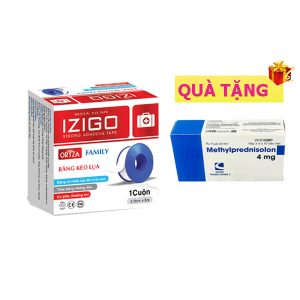 <b>Băng cuộn lụa 2.5cm x5m</b> mua <b><span style="color: red">24 hộp</span> + Tặng 1 hộp Methylprednisolon</b> 4mg