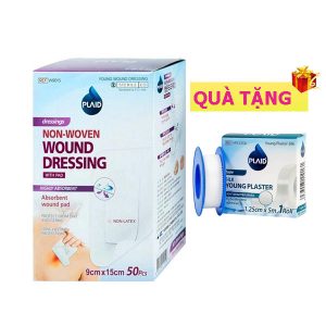 <b>Gạc vô trùng 9x15cm</b> (H50) mua <b><span style="color: red">1 hộp</span> + Tặng 3 hộp Bk lụa</b> 1.25cmx5m