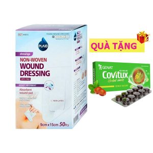 <b>Gạc vô trùng 9x15cm</b> (H50) mua <b><span style="color: red">1 hộp</span> + Tặng 1 hộp Covitux</b> viên ngậm ho