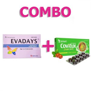 <b>1 hộp Evadays</b> (52.900) <b>+ 1 hộp Covitux</b> (11.600)