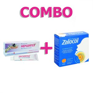 <b>1 hộp Hepgentex</b> (23.500) <b>+ 1 hộp Zalocol</b> (23.000)