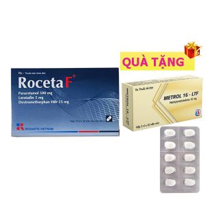 <b>Roceta F</b> mua <b><span style="color: red">3 hộp</span> + Tặng 2H Metrol</b> 16mg Methylprednisolon