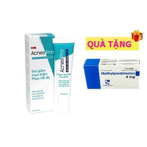 <b>Acnes Pro</b> mua <b><span style="color: red">1 hộp</span> + Tặng 1 hộp Methylprednisolon </b>4mg