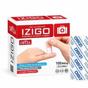 <b>Băng cá nhân Izigo 72x19mm</b> độ dính cao (H102)