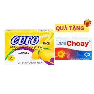 <b>Cufo Chanh</b> (H24) mua <b><span style="color: red">20 hộp</span> + Tặng 1 hộp Alpha Choay</b>