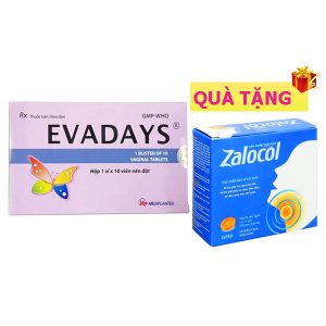<b>Evadays</b> mua <b><span style="color: red">5 hộp</span> + Tặng 1 hộp Zalocol</b> Viên ngậm ho
