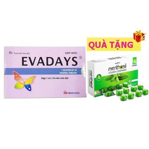 <b>Evadays</b> mua <b><span style="color: red">5 hộp</span> + Tặng 1 hộp Menthosil</b>