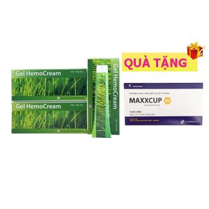 <b>Hemo Cream Gel</b> mua <b><span style="color: red">3 hộp</span> + Tặng 1 hộp maxxCup</b> Omeprazol 20