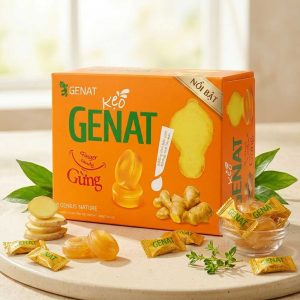 <b>Genat Gừng</b> Viên ngậm ho (Hộp 100 viên)