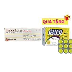 <b>maxxZoral</b> mua <b><span style="color: red">12 hộp</span> + Tặng 1 hộp Cufo / Methylprednisolon</b> 4mg