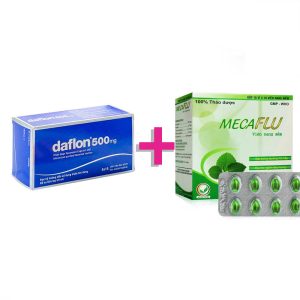 <b>1 hộp Daflon</b> 500mg (257.500) <b>+ 1 hộp Mecaflu</b> (50.000)