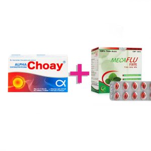 <b>1 hộp Alpha Choay</b> (57.000) <b>+ 1 hộp Mecaflu đỏ</b> (53.500)