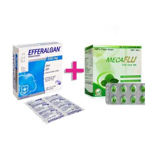 <b><span style="color: #E91E63">Combo: </span></b><b>1 hộp Efferalgan</b> 500mg (42.000) <b>+ 1 hộp Mecaflu </b> (55.000)