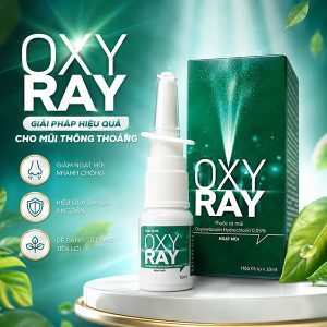 <b>Oxy Ray</b> Xịt nghẹt mũi Oxymetazolin 0,05% (10ml) | <b><span style="color: MediumBlue"> Date 05/2027</span></b>