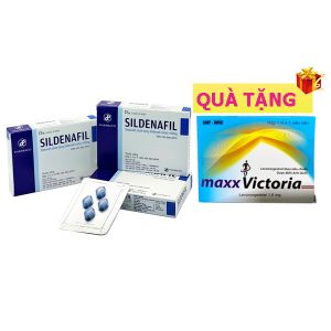 <b>Sildenafil 100mg</b> mua <b><span style="color: red">2 hộp</span> + Tặng 20 hộp maxxVictoria</b> / maxxSkin