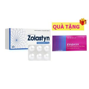 <b>Zolastyn</b> mua <b><span style="color: red">1 hộp</span> + Tặng 1 hộp Test Evadays</b>