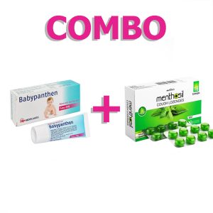 <b>1 hộp Babypanthen</b> (23.900) <b>+ 1 hộp Menthosil</b> (17.600)