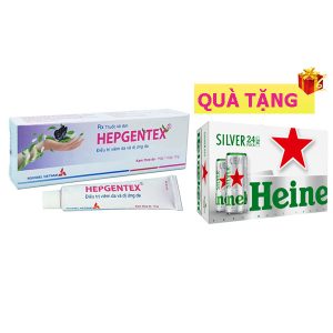<b>Hepgentex</b> mua <b><span style="color: red">100 hộp</span> + Tặng 1 thùng bia Heneiken Silver</b> 24 lon (330ml)