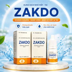 <b>Zakdo</b> Ciprofloxacin 0.3% (5ml) Dược Khoa | <b><span style="color: MediumBlue">Date 06/2027</span></b>