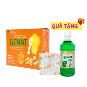 <b>Genat gừng</b> (H20) mua <b><span style="color: red">10 hộp</span> + Tặng 1 hộp Gynofar</b> 500ml