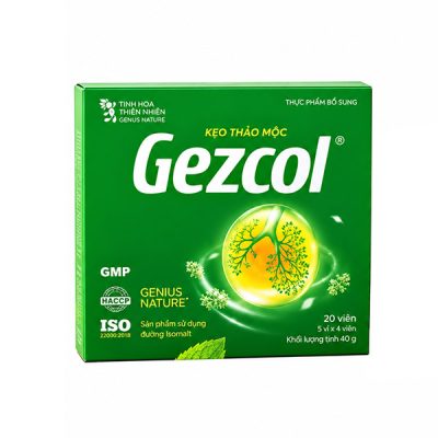 <b>Gezcol</b> Viên ngậm thảo mộc (H20) | <b><span style="color: green"> Đường Isomalt</span></b>