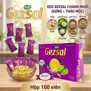<b>Gezsal Chanh Muối</b> (Hộp 100 viên)