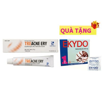 <b>TreAcne Ery</b> mua <b><span style="color: red">5 hộp</span> + Tặng 25 hộp Ekydo</b>